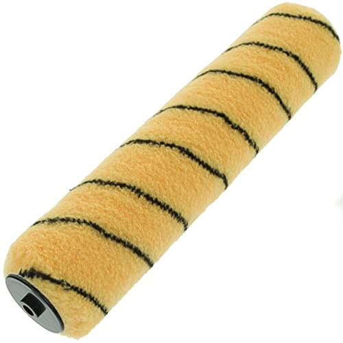 Image of Coral 41454 Max Coat Paint Roller Cover Walls Ceilings Medium Pile Woven Sleeve Fabric Emulsion Trade Tiger Stripe 12 inch