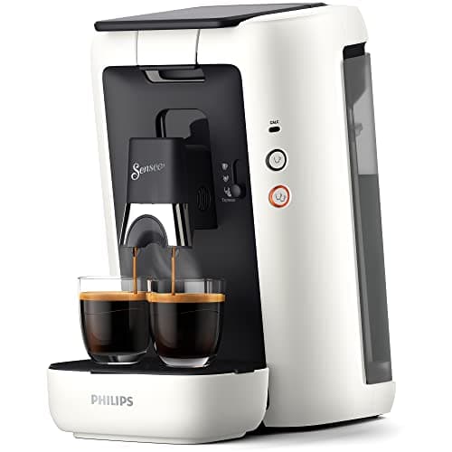 Image of Philips Domestic Appliances Senseo Maestro Coffee Pod Maker with Coffee Thickens and Memo Function, 1.2 Litre Water Container, Green Product, Colour: White (CSA260/10)