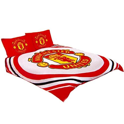 Image of Manchester United FC Duvet Cover Pillowcase Bedding Set Double Reversible 'Pulse'