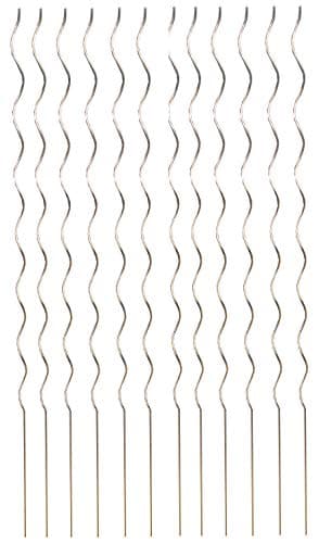 Image of Tomato Spiral Support Metal Stakes Galvanised Pack of 12 (1.6m)