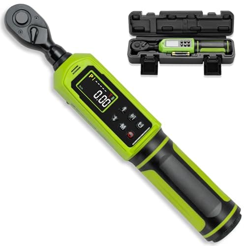 Image of SHINTOUR Digital Torque Wrench,0.45-30 N.m/0.33-22.1 Ft.Lb,1/4" Drive Electronic Inch Pound Torque Wrench with Vibration Buzzer LED Indicator,5 Units ±2% Accuracy for Bike Motorcycle Car Auto Repair