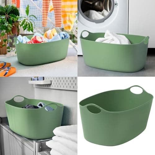 Image of TORKIS laundry basket, in-/outdoor, green, 35 l