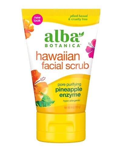 Image of Alba Botanica Pore Purifying Pineapple Enzyme Hawaiian Facial Scrub, 4 oz.