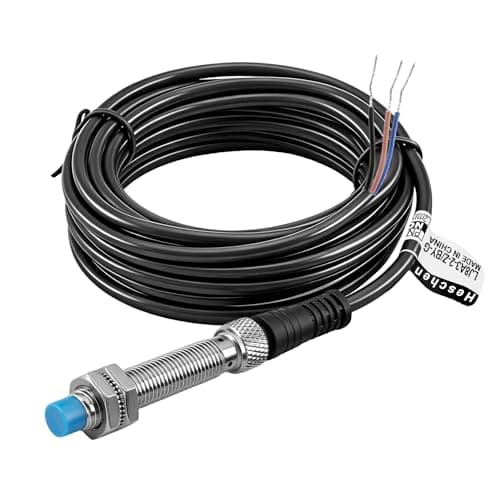 Image of Heschen M8 Inductive Proximity Sensor Switch, LJ8A3-2-Z/BY-G, Detector 2mm, 10-30VDC 200mA, PNP Normally Open(NO), 3 Wire