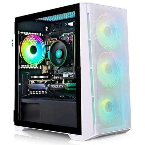 Image of ADMI Gaming PC, AMD Ryzen 5 5500, NVIDIA RTX 3050 8GB GDDR6, 16GB DDR4, 1TB NVMe, X= Airflow RGB (White), WiFi, No Operating System