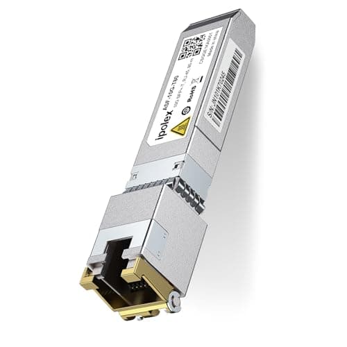 Image of ipolex 10G SFP+ RJ45 Copper Transceiver, 10GBase-T Mini GBIC Module Compatible with Cisco, Ubiquiti UniF, Mikrotik, Netgear, Fortinet, D-Link etc. up to 80 meters