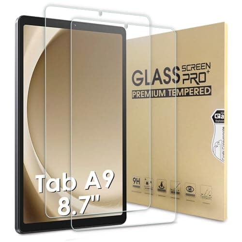 Image of Bighan 2 Pack Screen Protector Compatible with Samsung Galaxy Tab A9 8.7"/Galaxy Tab A11 2025 8.7", 9H Hardness Tempered Glass Film Clear Anti-Bubble Full Coverage foil