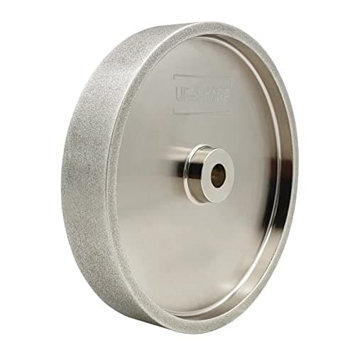 Image of Extra Wide CBN Grinding Wheels 200mm, 180 Grit, 8" Dia x 1.5" Wide x 5/8" (15.875mm) Arbor for Sharpening High Speed Steel Tools、Woodturning Tools (8"x1.5")