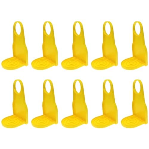 Image of QUILSTM Stain-resistant Laundry Soap Dispenser Protects Surfaces In Restaurants Protects Countertops. Simple Installation. Laundry Detergent Drip Catcher Detergent Cup Holder, Yellow