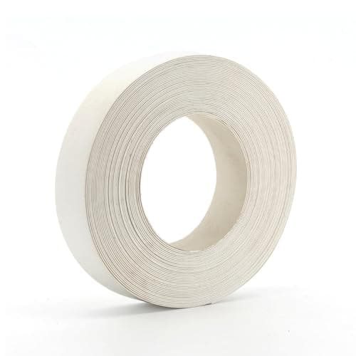 Image of 19mm Edge Banding, White Tape, Iron On Edging Strip, Melamine Edging Strip for Cabinet, Furniture, Shelf Repair & DIY, Easy Wood Veneer Trim for Chipboard, Plywood