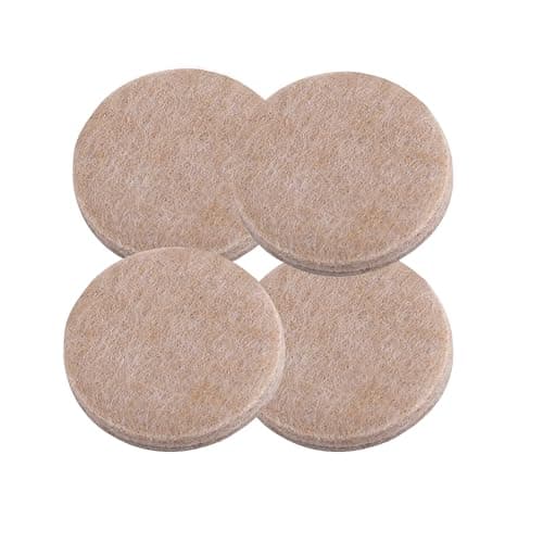 Image of Felt Gard 50mm Round Furniture and Floor Protection Pads, for Chair, Table, Sofa, Bed Feet to Protect Hardwood Floors, Pack of 4