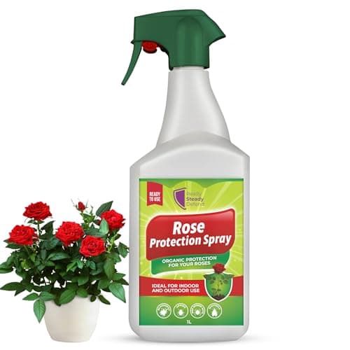 Image of Rose Protection Spray 1L – Ready to Use Natural Plant Protection for Roses – Controls Aphids, Greenfly, Spider Mites, Whitefly, Mildew & Black Spot – Biodegradable Rose Care Spray