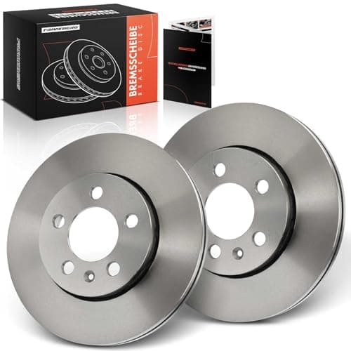 Image of Frankberg Brake Disc Set incl. 2x Discs Front Vented Ø256mm Compatible with Golf IV 1J1 Fabia II 542 Polo 9A 9N Ibiza IV 6J5 6P1 Replace# 5Z0615301B