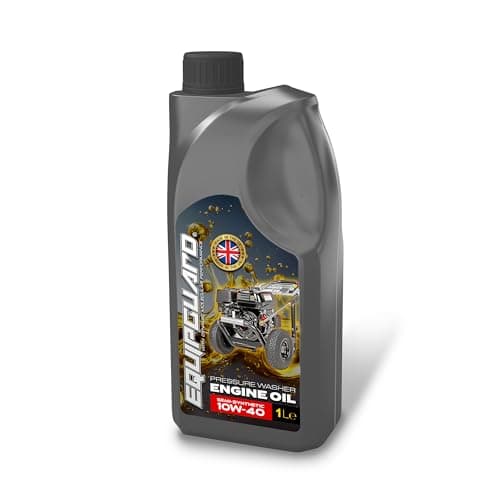 Image of Equipguard® 10W-40 Pressure Washers Engine Oil 1L | For 4 Stroke Diesel & Petrol Jetwash Engines | Semi-Synthetic Peak-Performance & Lubrication, Cold Start Protection & Dynamic Molecular Formula