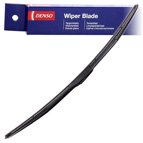 Image of DENSO Hybrid Front Window Wiper Blade DU070L - 700mm - Premium Graphine Coated All Season Replacement Windscreen Wipers - OEM Reference: 852140D210 - U-Hook Arm - LHD