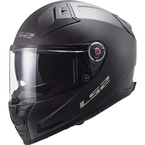 Image of LS2 Full Face Motorcycle Helmet. Vector II Road Touring Motorbike Lid. FF811. ECE22.06 Matt Black XXS