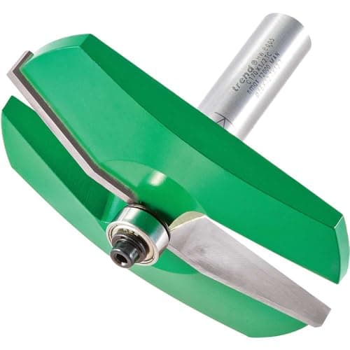 Image of Trend CraftPro Bearing Guided Bevel Panel Raiser Router Cutter, 1/2 Inch Shank, 12.7mm Cut Diameter, Tungsten Carbide Tipped, C170X1/2TC