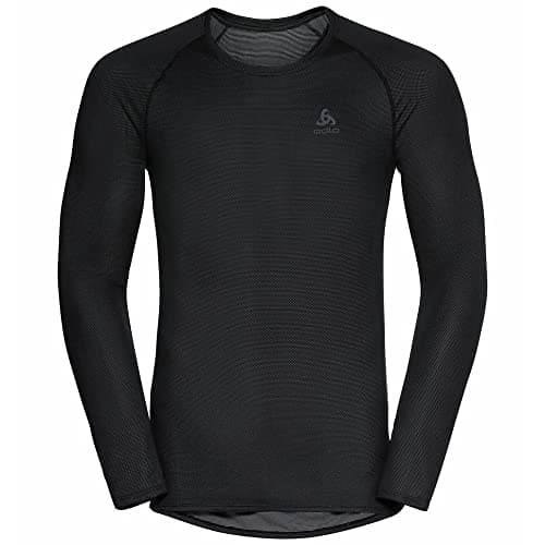 Image of ODLO Men's Active F-Dry Light ECO Base Layer Top, Black, L