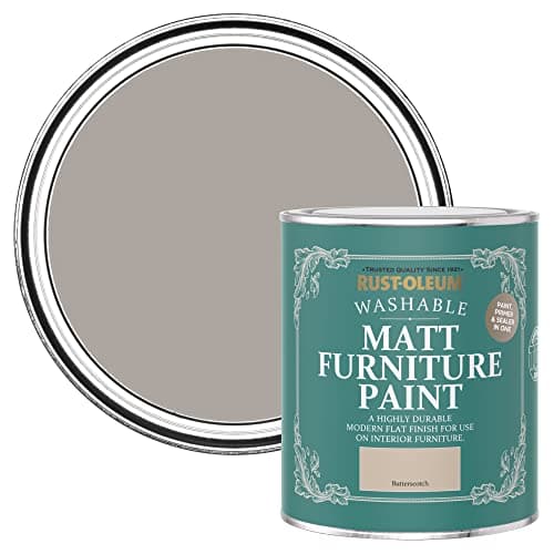 Image of Rust-Oleum Light Brown Furniture & Skirting Board Paint in Matt Finish - Butterscotch 750ml