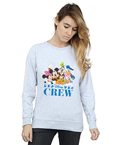 Image of Disney Women's Mickey Mouse Disney Friends Sweatshirt Sport Grey Small