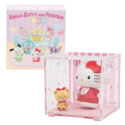 Image of Hello Kitty Mini Figure Blind Box – 1 Random Character Included (Ode to Joy Series), Collect 1 of 8 Styles + 1 Secret, Sanrio Figure with Party Accessory, Base & Stackable Display Box