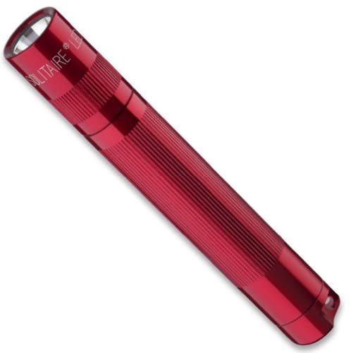 Image of Maglite Men's Solitaire LED Presentation Box Flashlight-Red