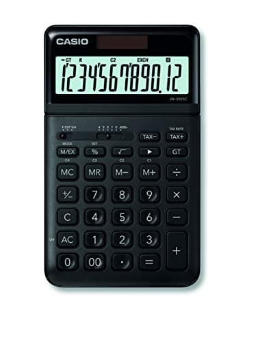 Image of Casio CALCULATRICE DE Bureau JW-200SC-Black, Solaire/Pile 1.1 x 10.9 x 18.4 cm