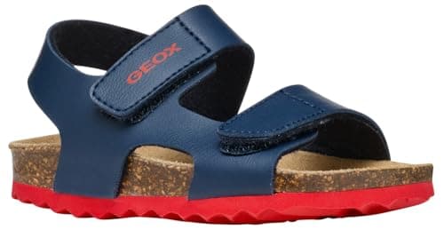 Image of Geox B SANDAL CHALKI BOY, Boys’ Sandal, Navy/Red,