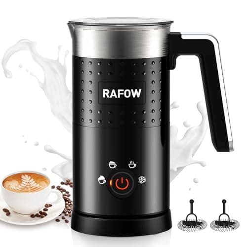 Image of Milk Frother Electric 4 in 1 - Automatic Milk Frothers 300ml Large Capacity Milk Steamer Silent Operation Milk Heater and Warmer Hot & Cold Milk Foamer Maker for Latte Coffee Chocolate