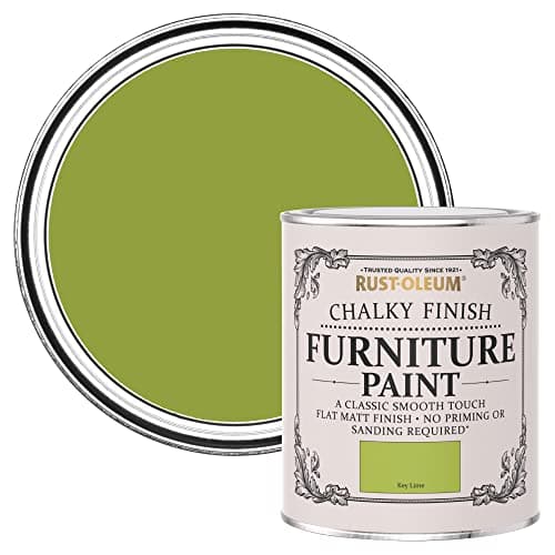 Image of Rust-Oleum Green Upcycled Furniture Paint in Chalky Finish - Key Lime 750ml