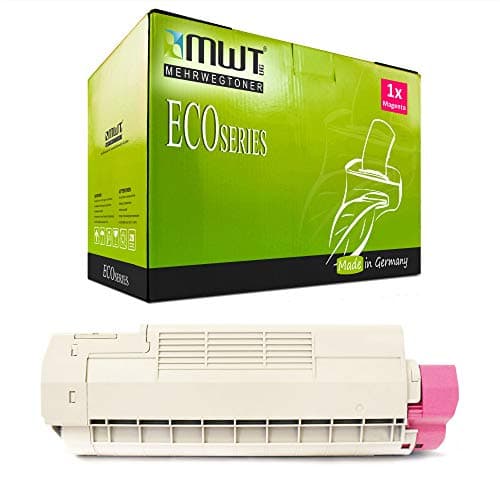 Image of 1x Kraft Office Supplies toner cartridge compatible for Oki C 610 DM DN CDN N DTN replaces 44315306 Magenta Rot
