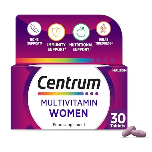 Image of Centrum Women Tablets Multivitamin & Mineral Supplements, with 23 essential nutrients including vitamin D, C, and Iron, 30 ct
