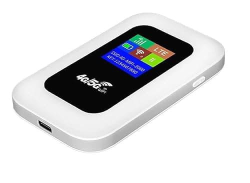 Image of 4G/5G WiFi Portable Mobile Hotspot Router, LTE Unlocked Wireless Broadband MiFi with LCD Display, 150Mbps High Speed