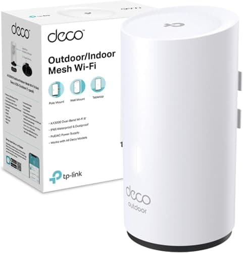 Image of TP-Link Deco X50-Outdoor/Indoor Whole Home Mesh WiFi 6, IP65 Dust & Water Resistance, AI Driven Dual-Band WiFi Booster, Add on Another Deco Mesh Product for Extended Coverage, Works with Alexa