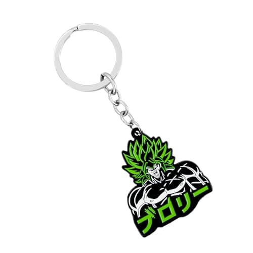 Image of Weeb Keychains DBZ Anime Keychain – DBZ Keychain with Broly Charm – Rugged Metal Key Ring & Phone Charm with Vibrant Detail – Anime Gift for Men & Collectors – DBZ Merch for Bags | Gift Box Included
