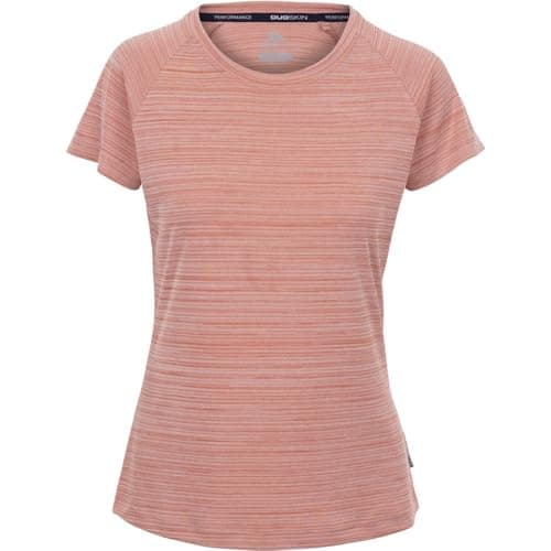 Image of Trespass Womens Active Top Vickland - Ladies Sports T-Shirt, Workout Tops, Short Sleeve Tee Shirts, Quick Dry Fitness Tshirt, Activewear for Running Gym Exercise