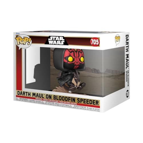 Image of Funko POP! Rides Deluxe: Star Wars - Episode 1 The Phantom Menace Anniversary - Darth Maul on Bloodfin - Collectable Vinyl Figure - Gift Idea - Official Merchandise - Toys For Kids & Adults