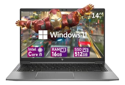 Image of HP ZBook Firefly 14 G8 Business Laptop, 14" FHD(1920x1080) Workstation, Intel Core i5-1145G7, 16GB RAM, 512GB SSD, CAM, QWERTY Keyboard, Windows 11 Pro (Renewed)
