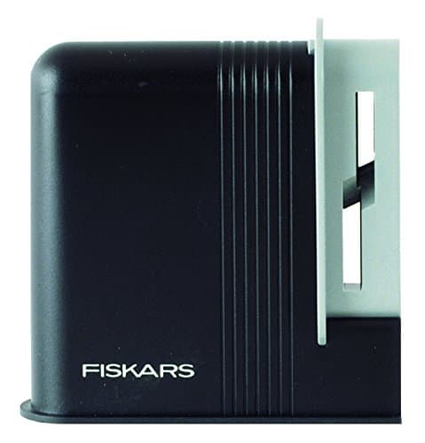 Image of Fiskars Scissor Sharpener, For Right-handed people, Ceramic grinding heads / Plastic casing, Black/Grey, 1005137