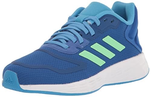 Image of adidas Unisex-Child Duramo 10 Running Shoes (Little Big Kid), Team Royal Blue/Beam Green/Pulse Blue, 3.5 UK
