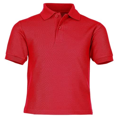 Image of Fruit of the Loom Childrens/Kids Unisex 65/35 Pique Polo Shirt (12-13) (Red)