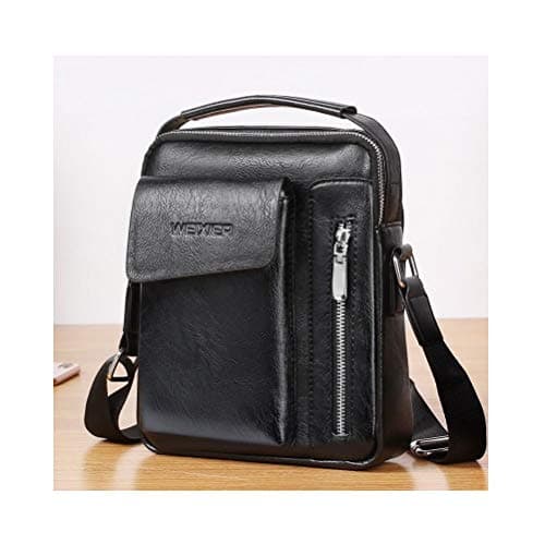 Image of DFV mobile - Bag Leather Waist Shoulder bag for Ebook, Tablet and for ALCATEL OT-300 - Black