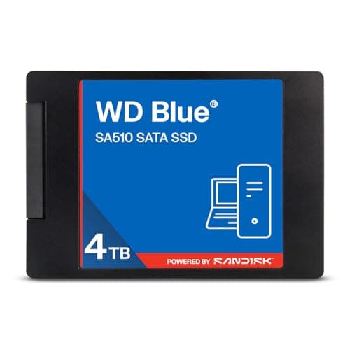 Image of WD Blue SA510 2.5”/7mm SATA SSD 4TB (Up to 560MB/s sequential read speed, 3D NAND, Acronis True Image, SANDISK Dashboard)