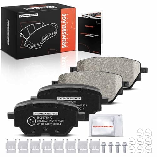 Image of Frankberg Brake Pad Set incl. 4x Pads Rear Compatible with A-Class W177 B-Class W247 A-Class Saloon V177 CLA C118 Replace# 0004207500,A0004207500