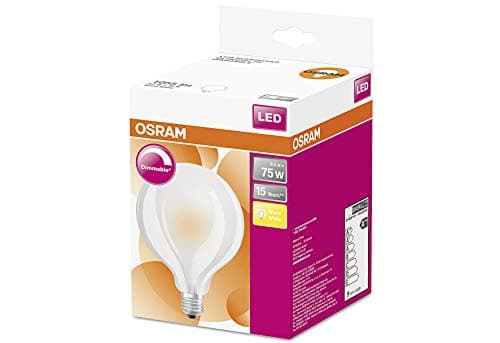 Image of Osram LED Light Bulb | E27 | Warm White | 2700 K | 8.5 W LED Star Classic Globe Dimmable Replacement for 75 Watt Light Bulb