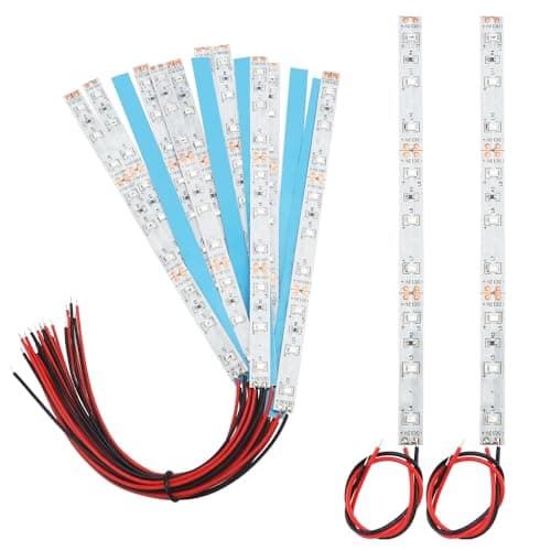 Image of YIXISI 15 PCS 150mm Prewired Strip LED, 12V - 18V LED Strip Light, 2335 SMD LED Light, Red
