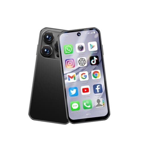 Image of Longben Mini Unlocked Smartphone, 4G Android System 12, 3.88 Inch Full Screen, Dual Sim Card, 2MPx+5mMP HD Camera, 1950mah Long Lasting Battery Life, Gps/Wifi/Face Recognition/Otg(3GB+32GB Black)