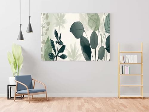 Image of Flower Paintings For Wall Decoration With Frame Canvas Painting For Living Room Bedroom Home Office & Hotels (34 inch x 22 inch CH-FLW-LDP52)