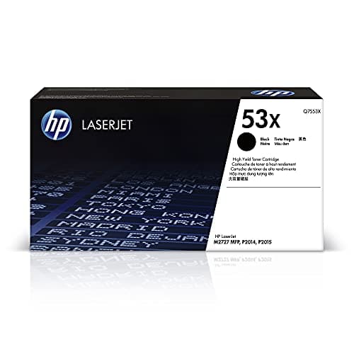 Image of HP Q7553X 53X High Yield Original LaserJet Toner Cartridge, Black, Single Pack
