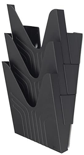 Image of Avery 144-3BLK Original A4 Literature Holders, 250 x 260 x 115 mm, Set of 3 - Black